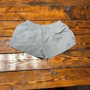 Grey athletic shorts
